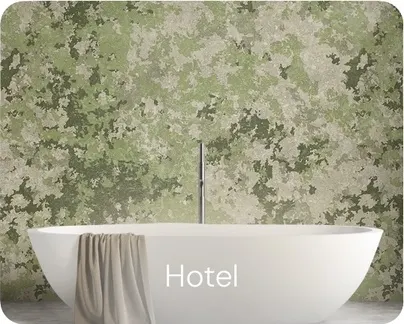 Hotel installation wallpaper